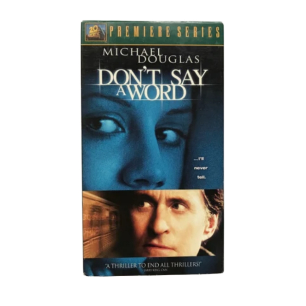 Don't Say A Word 20th century fox home vhr video tape